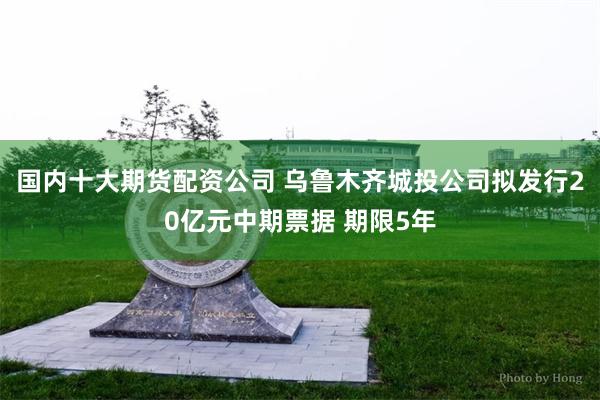 国内十大期货配资公司 乌鲁木齐城投公司拟发行20亿元中期票据 期限5年