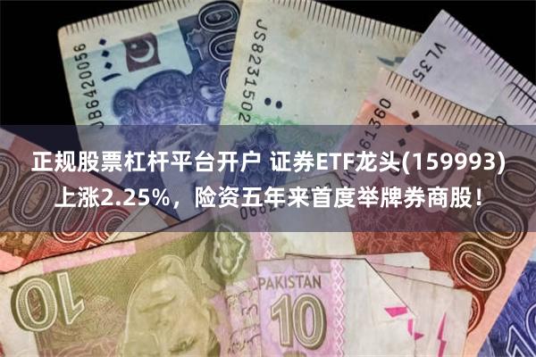 正规股票杠杆平台开户 证券ETF龙头(159993)上涨2.25%，险资五年来首度举牌券商股！